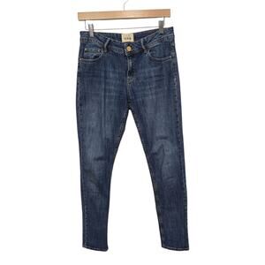 Sezane Women's Skinny Jeans - Dark Blue